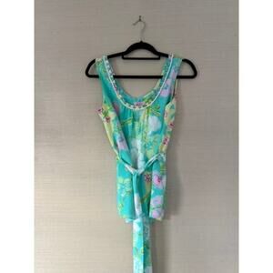 Lilly Pulitzer Silk Beaded Tank Top – Size 8